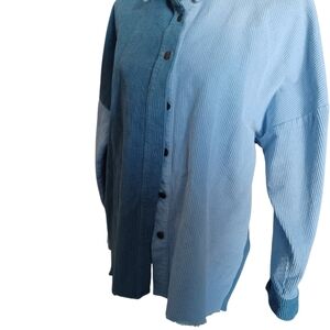 BiBi Light Blue Corduroy Shirt